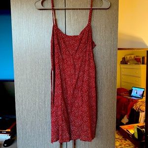 Brandy Melville mini red floral dress